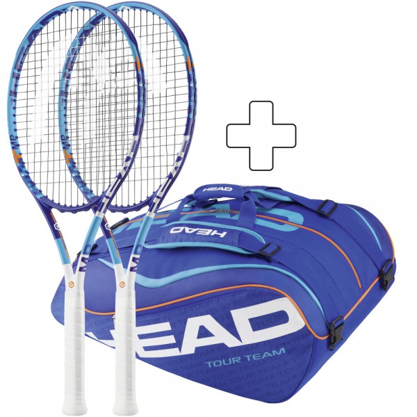 Tennisschläger HEAD Bundle 2x Graphene XT Instinct MP