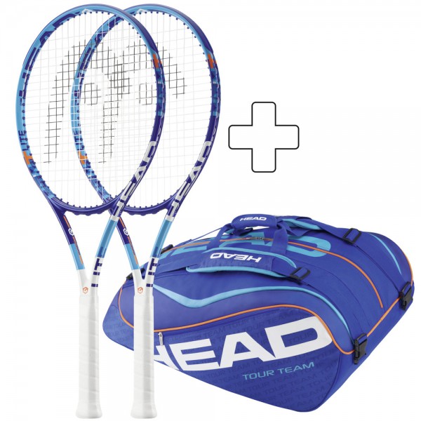 Tennisschläger HEAD Bundle 2x Graphene XT Instinct Lite (besaitet)