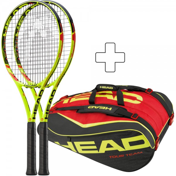 Tennisschläger HEAD Bundle 2x YouTek Graphene XT Extreme MPA 16/19