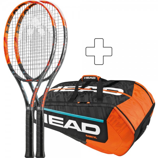 Tennisschläger HEAD Bundle 2x Graphene XT Radical S
