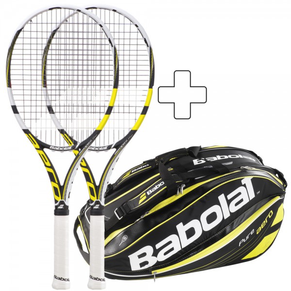 Tennisschläger Babolat Bundle 2x Aeropro Team GT